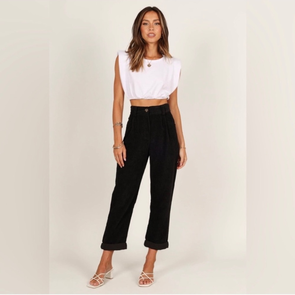 Petal & Pup Black Corduroy Talaren Pants